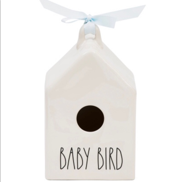 Rae Dunn Baby Bird House Square with Blue Ribbon - Picture 2 of 2